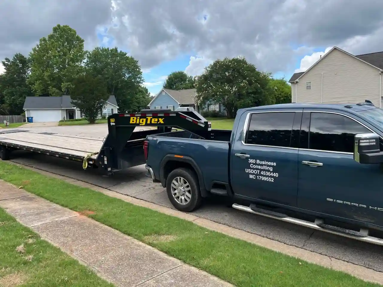 Flatbed hotshot truck ready for freight movement by 360 Business Consulting
